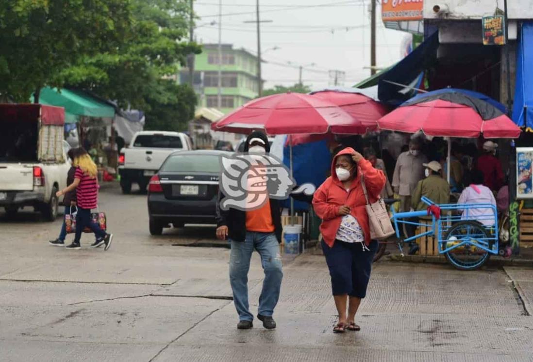 Bajas temperaturas y lluvias por Frente Frío 18 en la zona sur de Veracruz