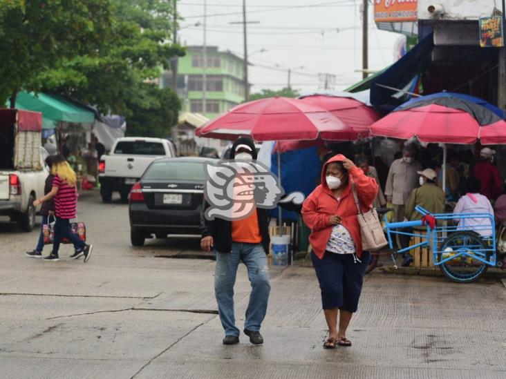 Bajas temperaturas y lluvias por Frente Frío 18 en la zona sur de Veracruz