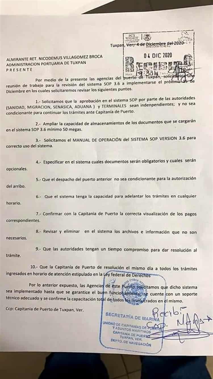 Conflicto entre navieras y capitanía ‘paraliza’ al puerto de Tuxpan