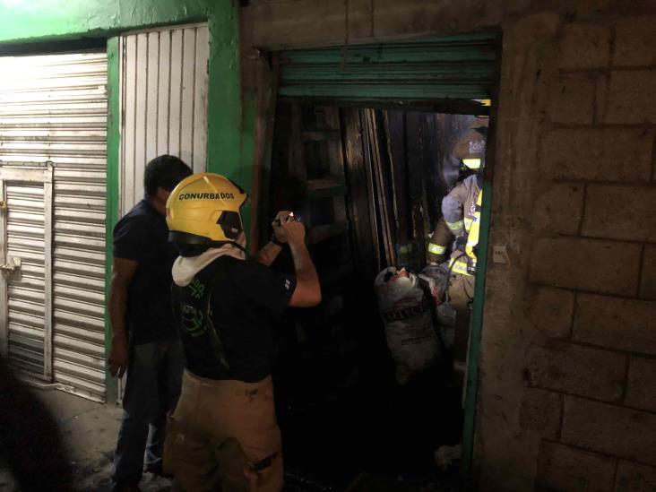 Se incendia bodega al interior del Mercado Malibrán