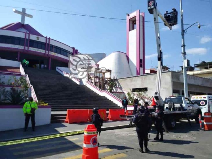 A cuentagotas, peregrinos llegan a basílica menor de Xalapa