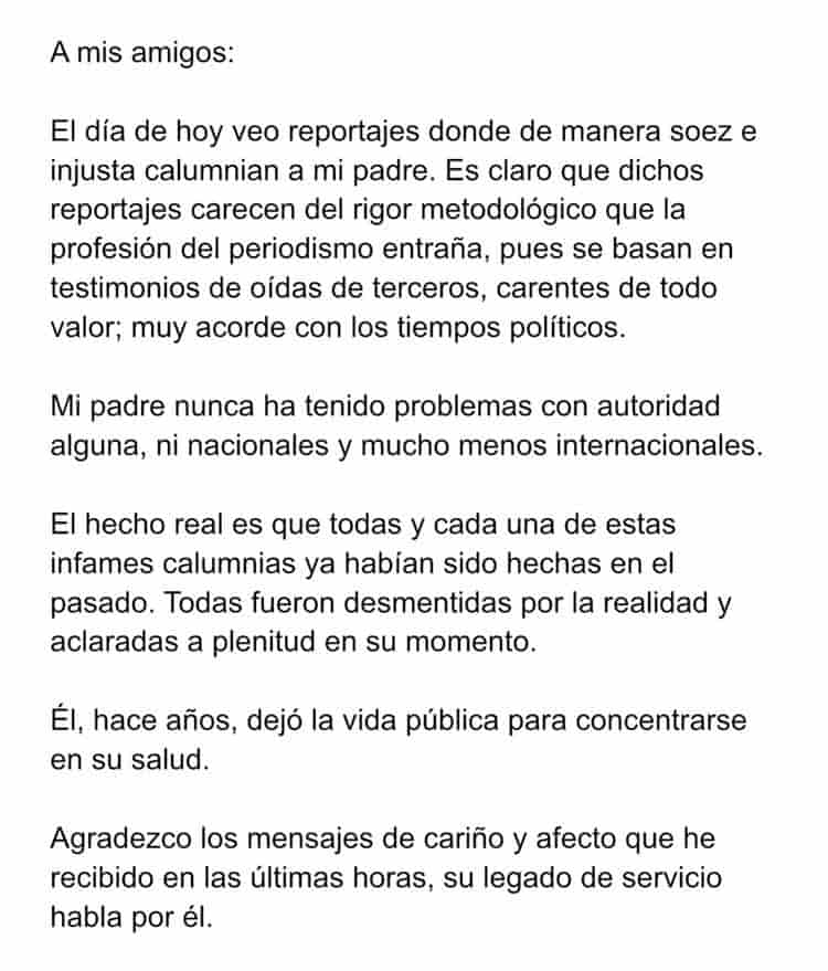 Federación, sin informe de nexos de Fidel y mafia en Cataluña