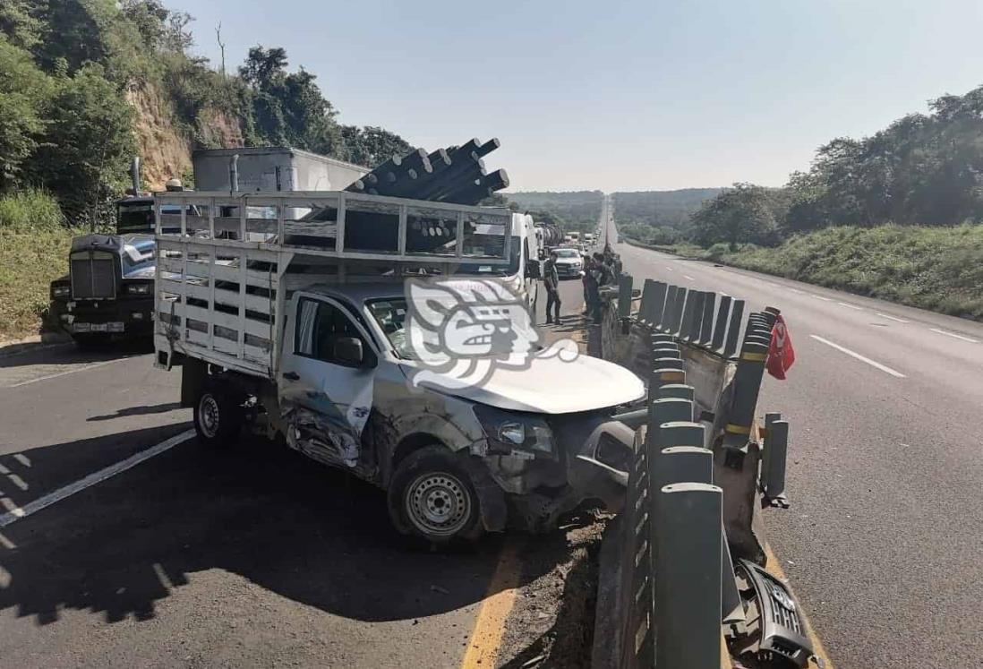 Choque en autopista Cosolea-La Tinaja deja un lesionado