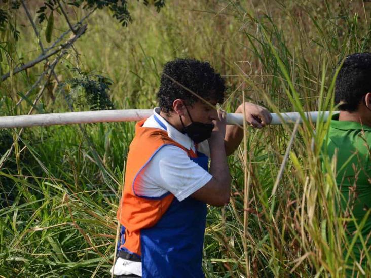 Se incendia pastizal en Veracruz; cerca de 30 voluntarios se unieron en apoyo