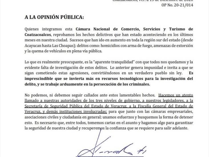 Para combatir crimen en Veracruz, Canaco sugiere inteligencia policial