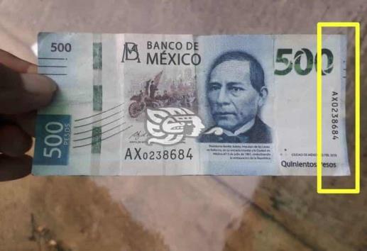 ¡Mucho ojo!: rondan falsos billetes de 500 en Coatzacoalcos