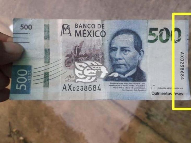 ¡Mucho ojo!: rondan falsos billetes de 500 en Coatzacoalcos