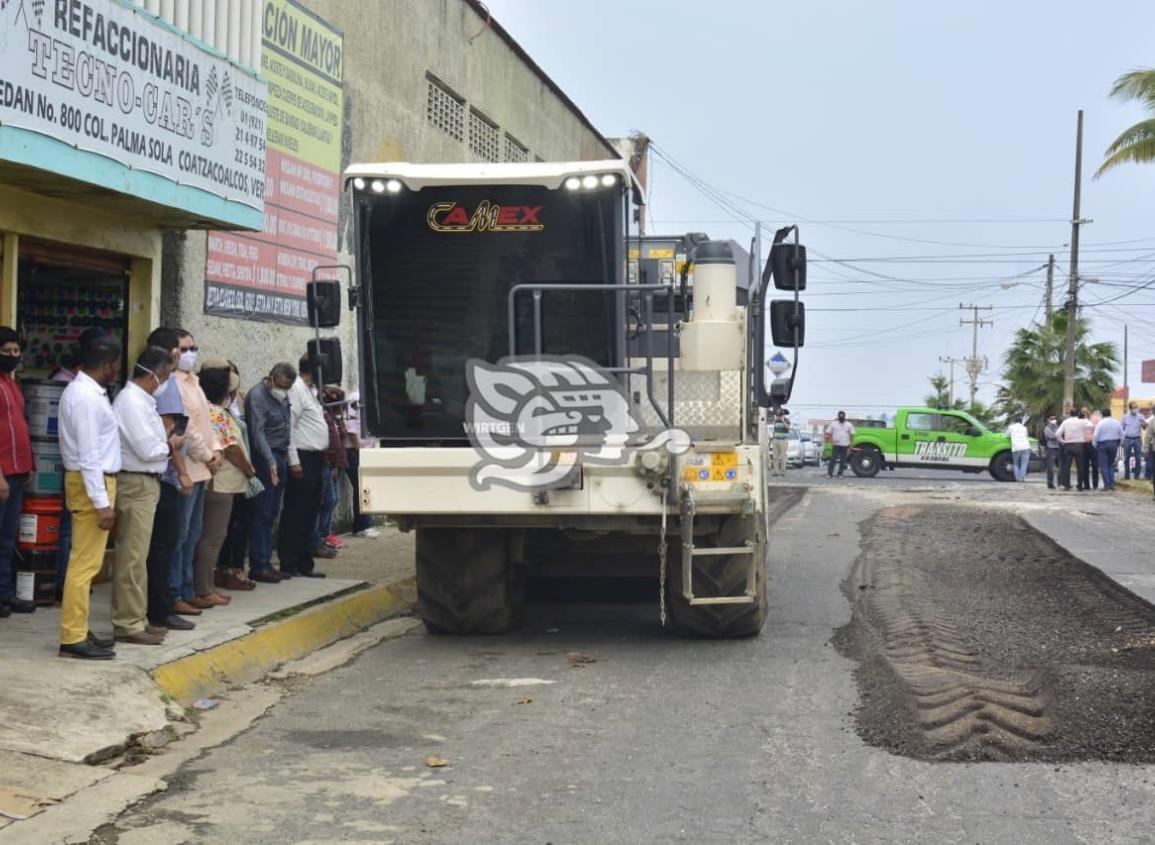 Comienza rehabilitación de la Avenida Universidad en Coatzacoalcos