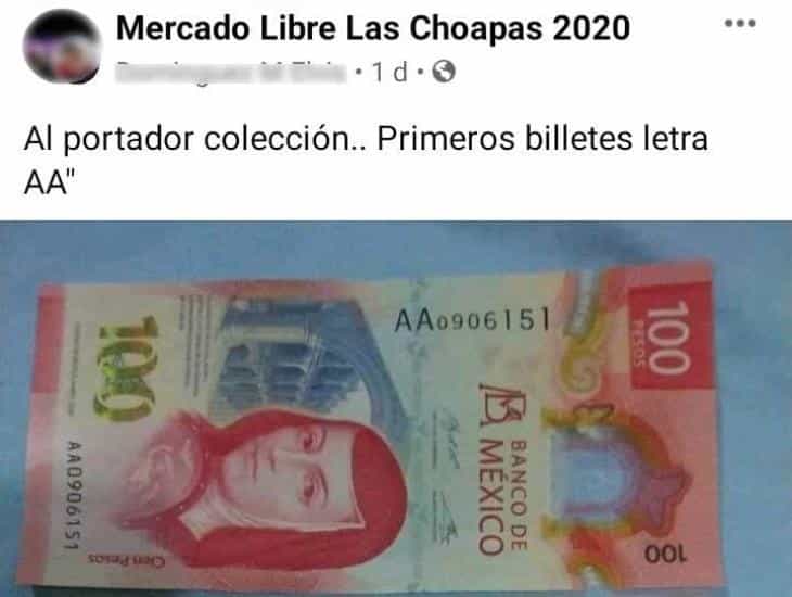 Choapenses pretenden vender nuevos billetes de 100 hasta en 2 mil pesos