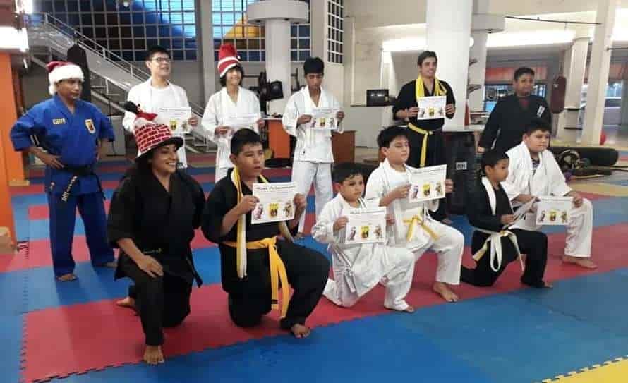 Evaluaron a alumnos de Shaolin Tzu Kempo Mina