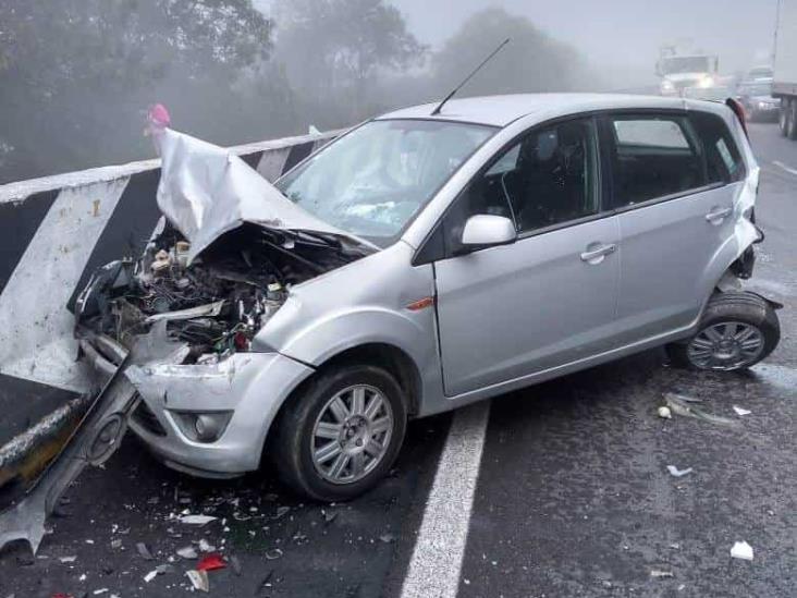 Percance deja 3 lesionados en autopista Puebla- Córdoba