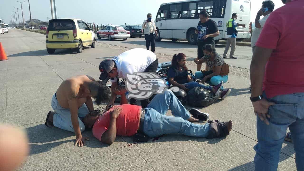 Accidente en carretera a Las Barrillas deja dos lesionados