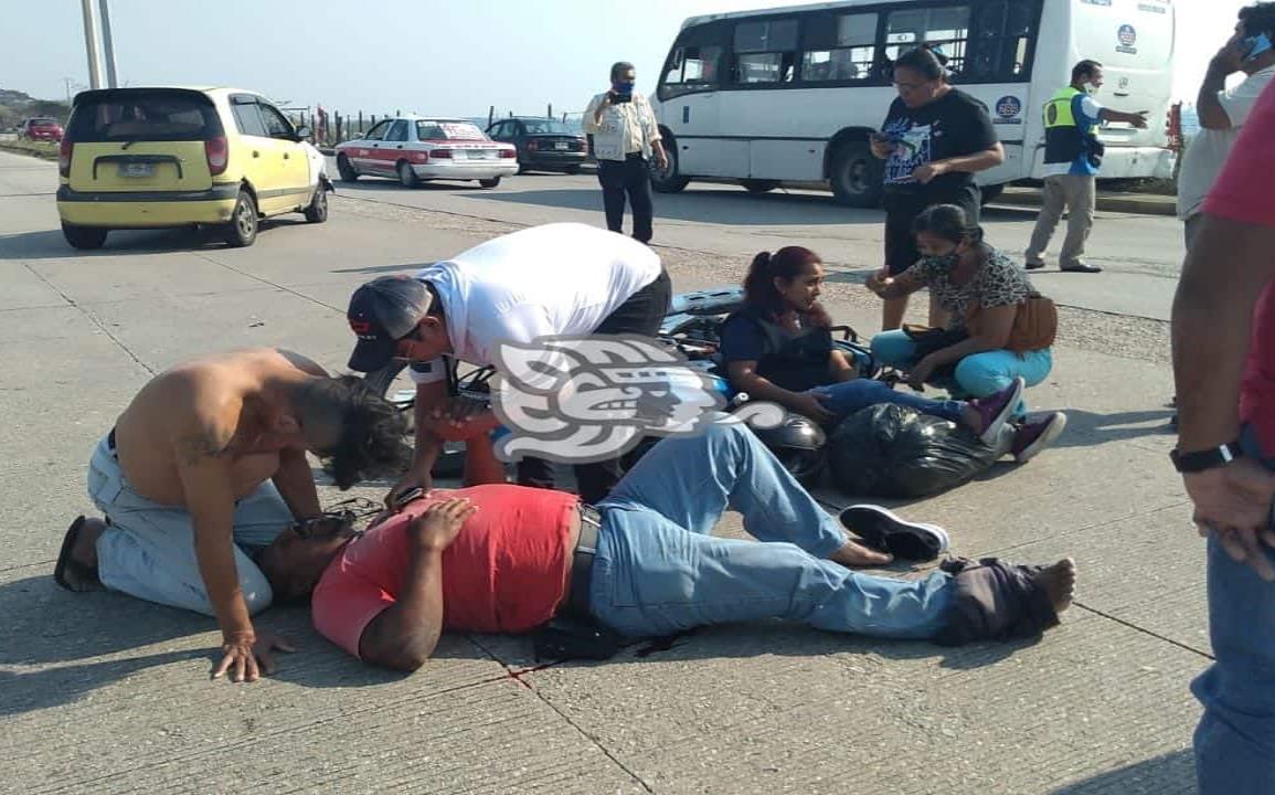 Accidente en carretera a Las Barrillas deja dos lesionados