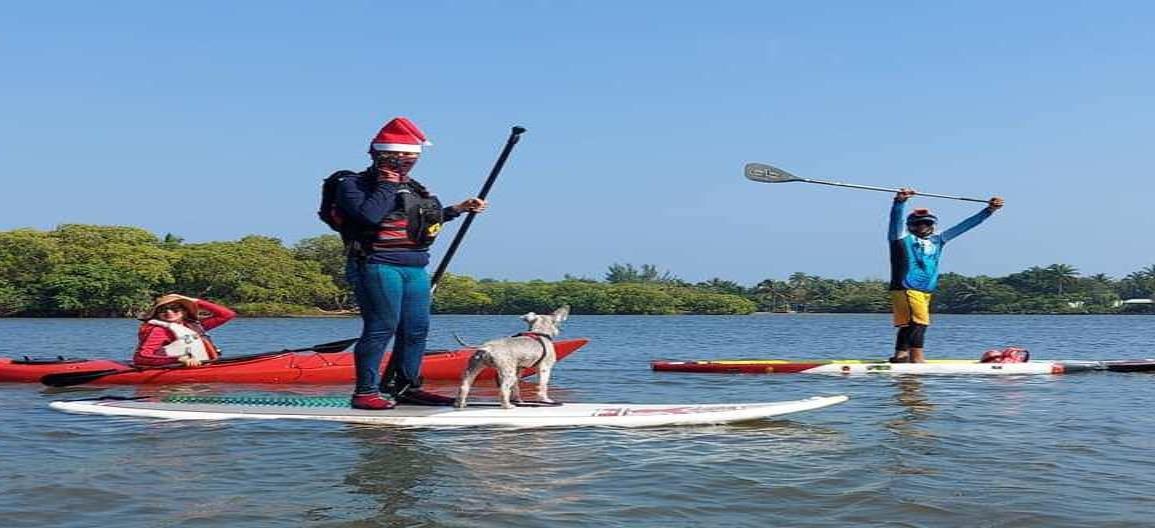 Kayakistas minatitlecos cierran el año con actividad en Barrillas