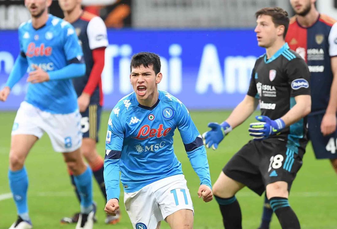 Napoli: ‘Chucky’ Lozano marca su primer gol del 2021 ante Cagliari