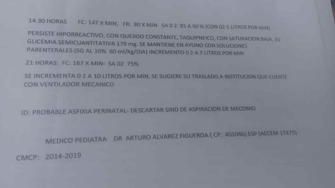 Reciben en el Gómez Farías a recién nacido que requeriría ventilador artificial 