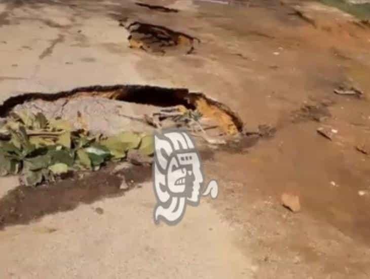 Pésima obra en Chinameca incomunica a pobladores de Cerritos