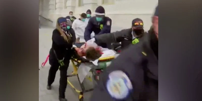 Una mujer herida de bala en el asalto al Capitolio de Estados Unidos