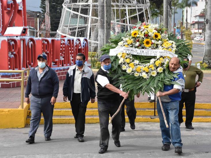 Conmemoran en Río blanco a los Mártires del 7 de enero