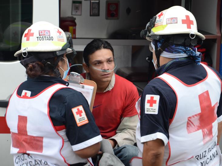 Cae palmera y provoca volcadura en Veracruz