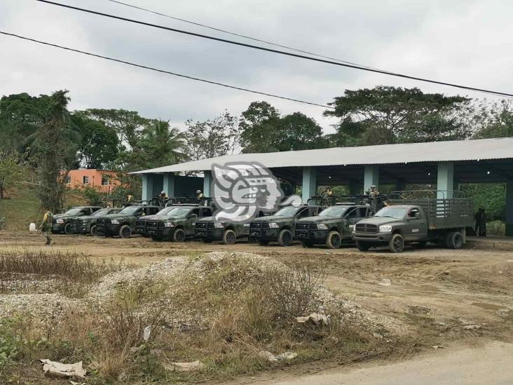 SSP desarma trincheras de autodefensas en zona rural de Las Choapas