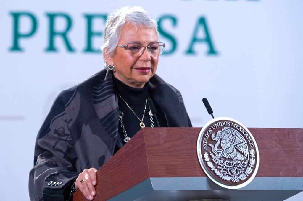 Encabeza Olga Sánchez Cordero conferencia presidencial