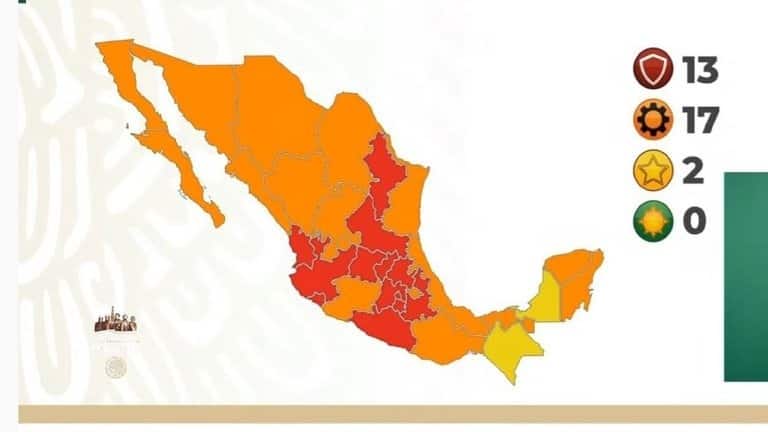 COVID-19 en México: 156 mil 579 muertos; Veracruz en semáforo naranja