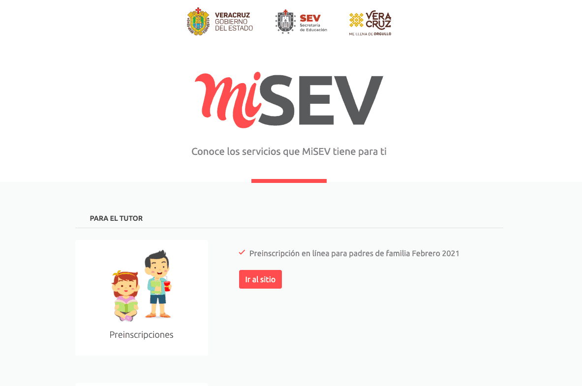 SEV: ¿Cómo preinscribir en línea a tus hijos?