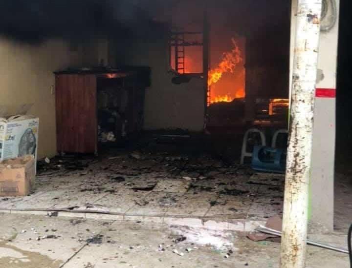 En Tlapacoyan, se incendia panadería