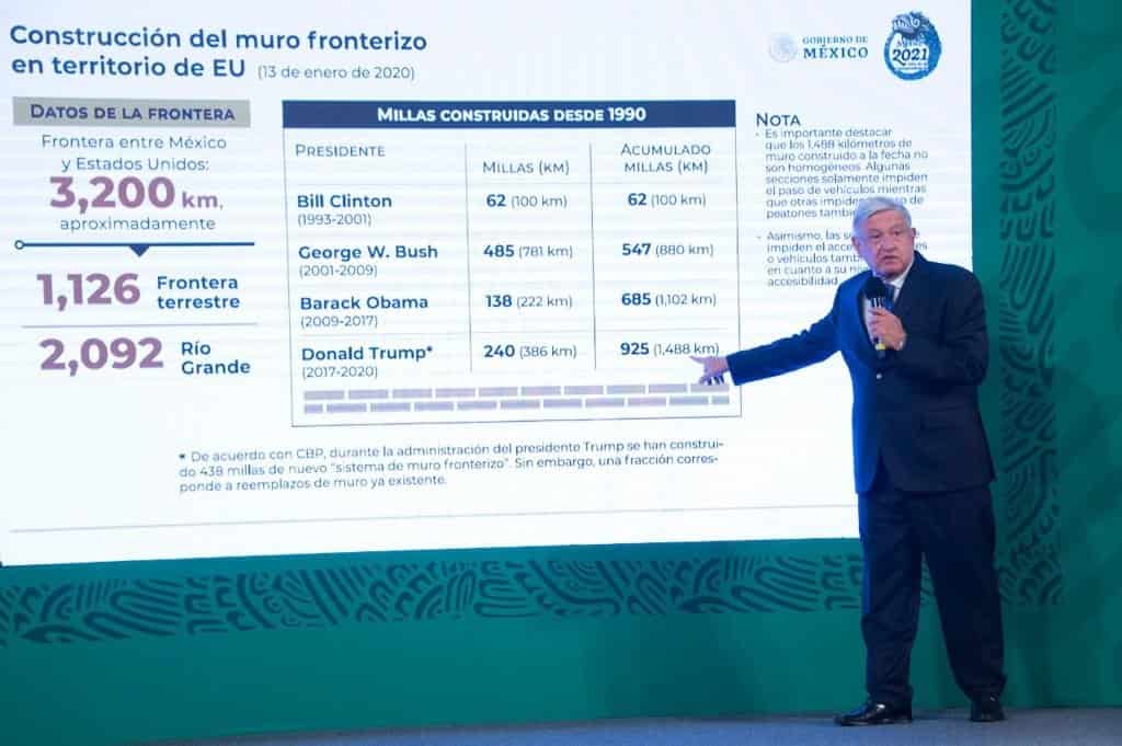 Celebra AMLO anulación de emergencia para financiar muro