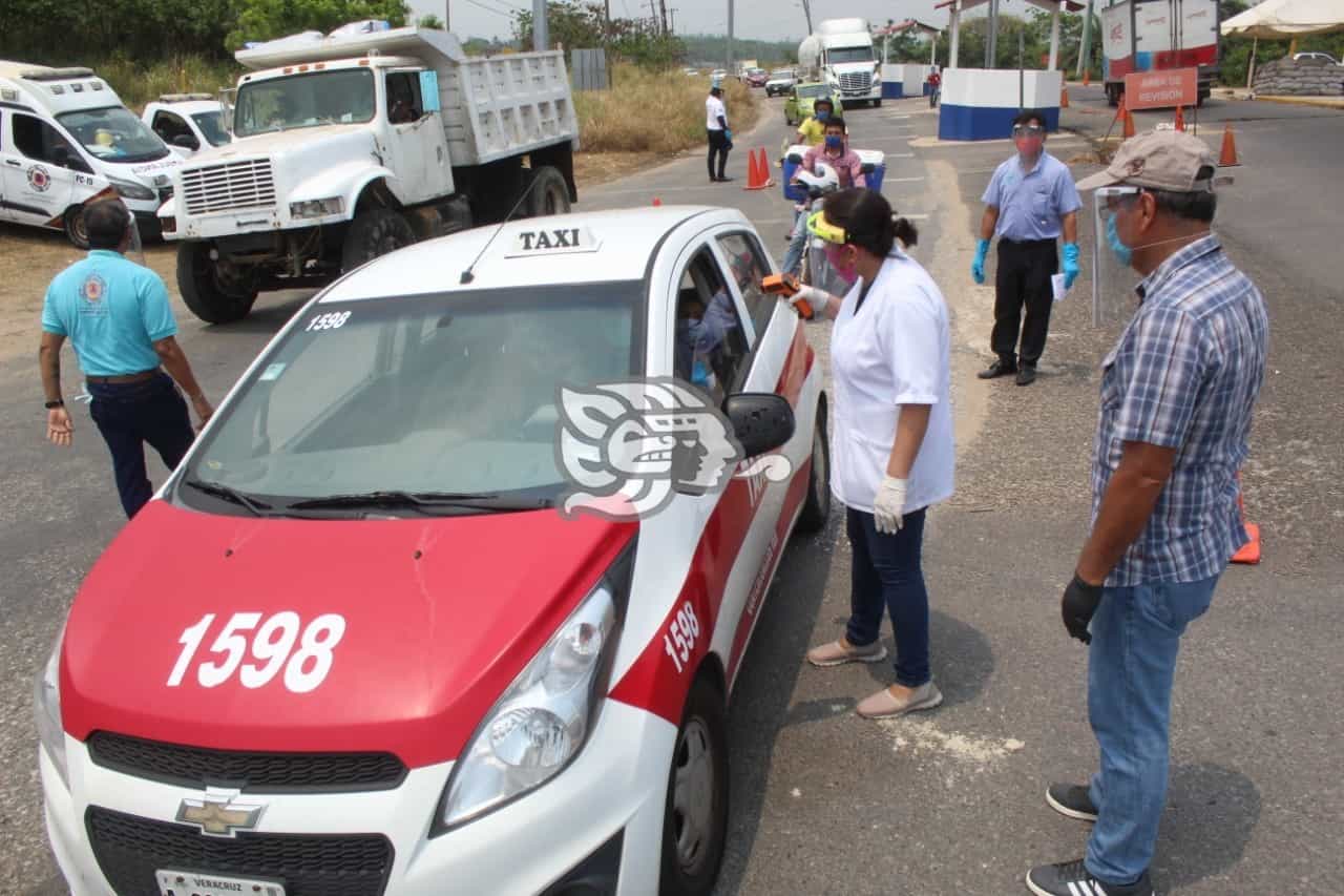 No reportan contagios entre personal de filtros sanitarios en Coatzacoalcos