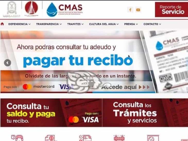 CMAS presenta portal web para agilizar cobros y evitar aglomeraciones