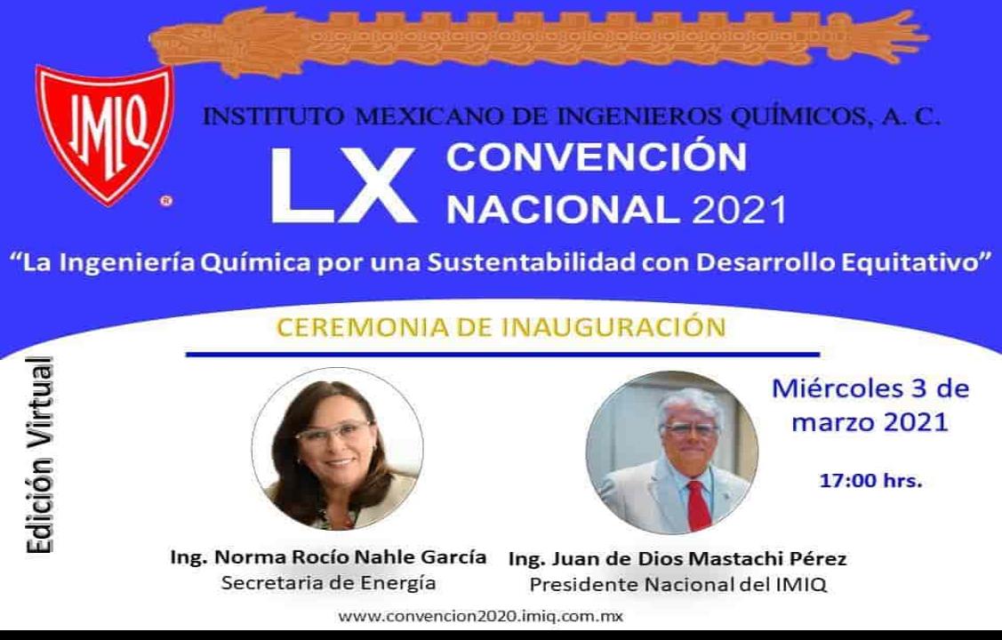 Rocío Nahle inaugurará la LX Convención Nacional IMIQ 2021 organizada desde Coatza