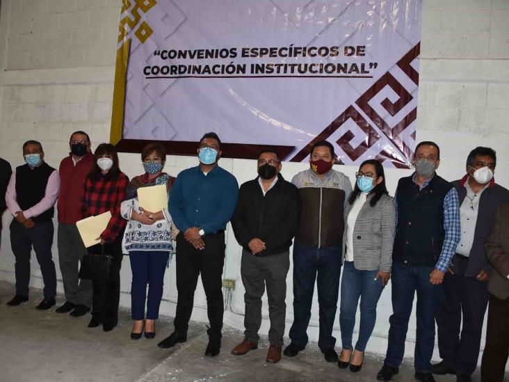 Ayuntamientos de zona centro firman convenio con Sedesol