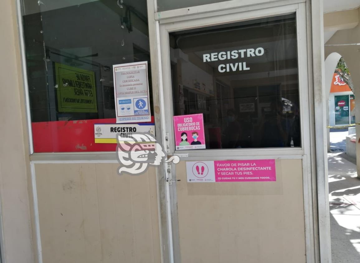 Actualizan sistema digitalizado en oficialía del registro civil de Nanchital