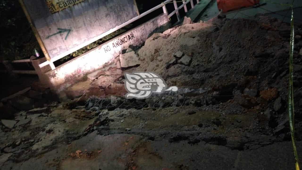 A punto de colapsar puente de “De la amistad” en El Jagüey
