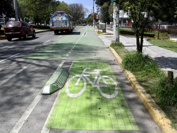 Abren primer tramo de la ciclovía en Xalapa