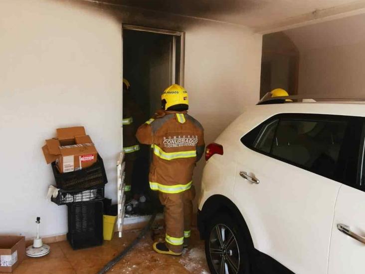 Se registra incendio dentro de vivienda en Boca del Río