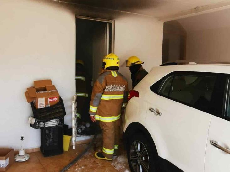 Se registra incendio dentro de vivienda en Boca del Río