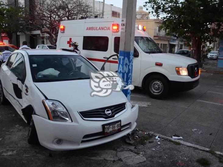 Se registra accidente en colonia del Puerto; deja una persona herida