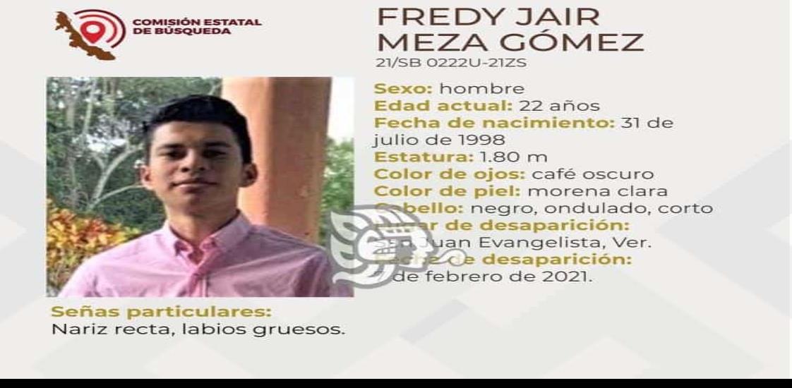 CEBV mantiene diligencia para localizar a Fredy Jair en Achotal