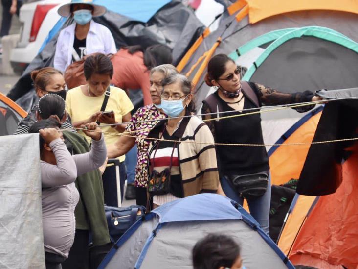 Vuelven Los 400 Pueblos; preparan campamento en centro de Xalapa