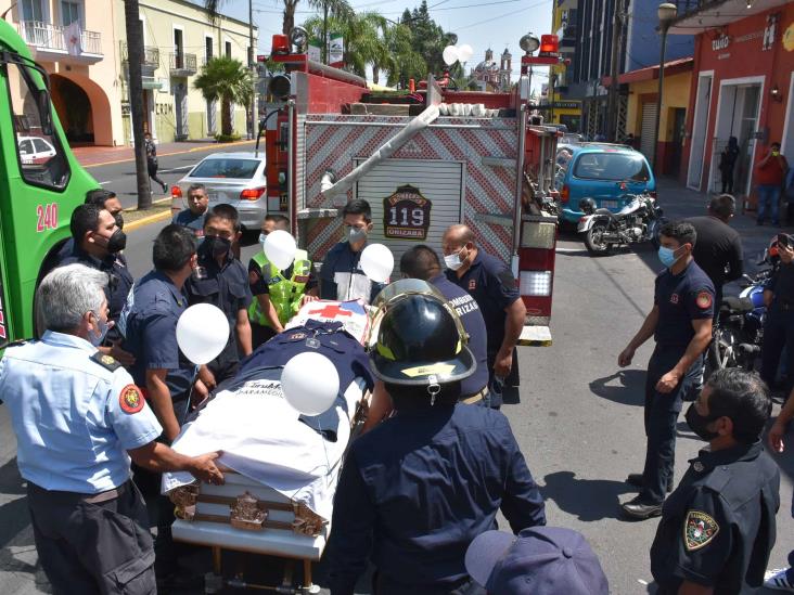 Despiden a Rafael, bombero caído en ataque armado