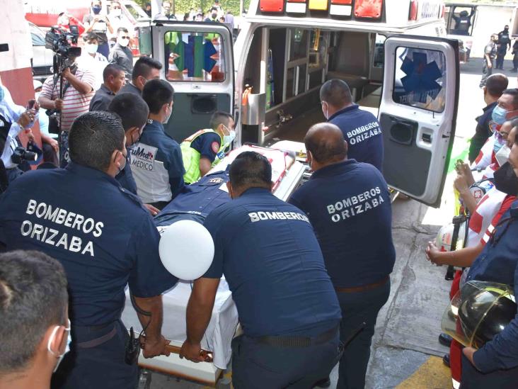 Despiden a Rafael, bombero caído en ataque armado