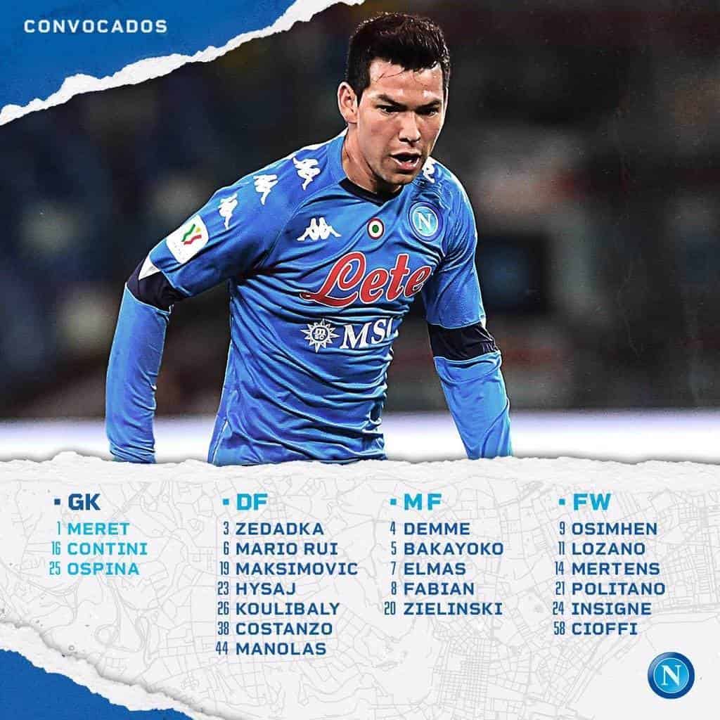 Chucky Lozano está de vuelta con el Napoli