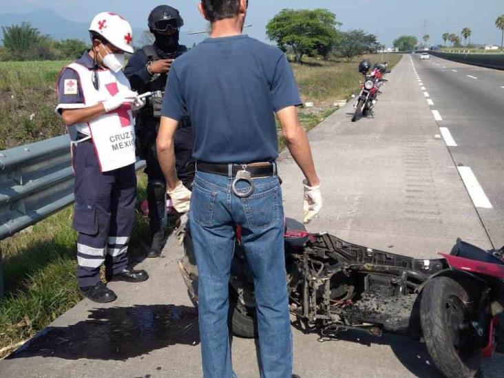 Accidente de moto en la Córdoba-Veracruz