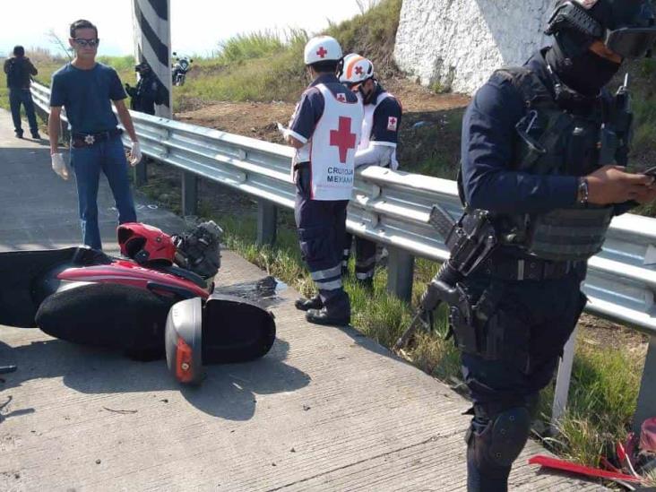 Accidente de moto en la Córdoba-Veracruz