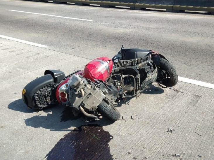 Accidente de moto en la Córdoba-Veracruz