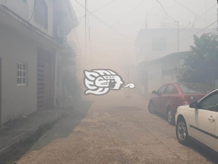 Incendio en mini malecón de Nanchital genera movilización