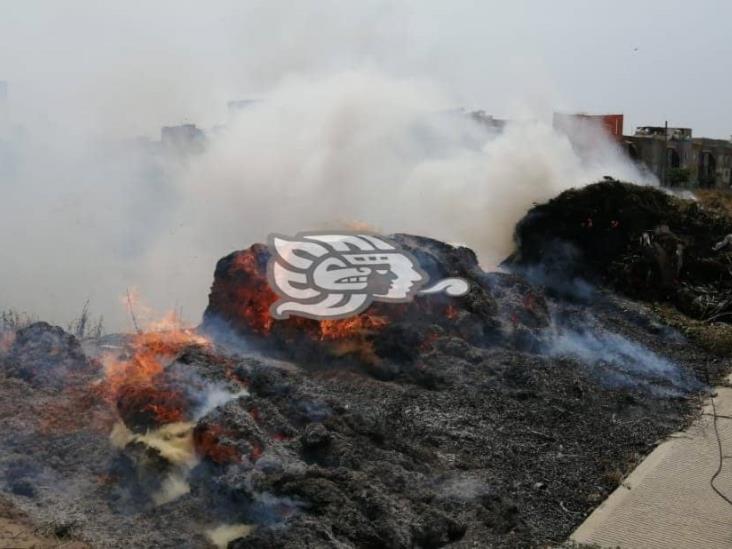 PC y Bomberos controlan incendio al poniente de Coatzacoalcos